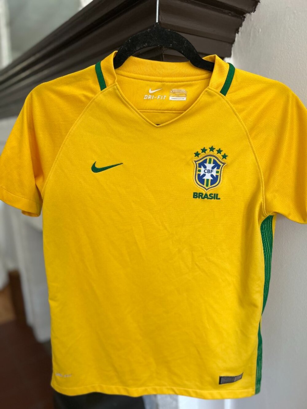 Nike Youth Brazil Soccer Jersey Size Large